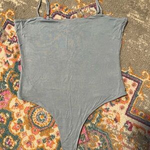 Double Zero Blue bodysuit
